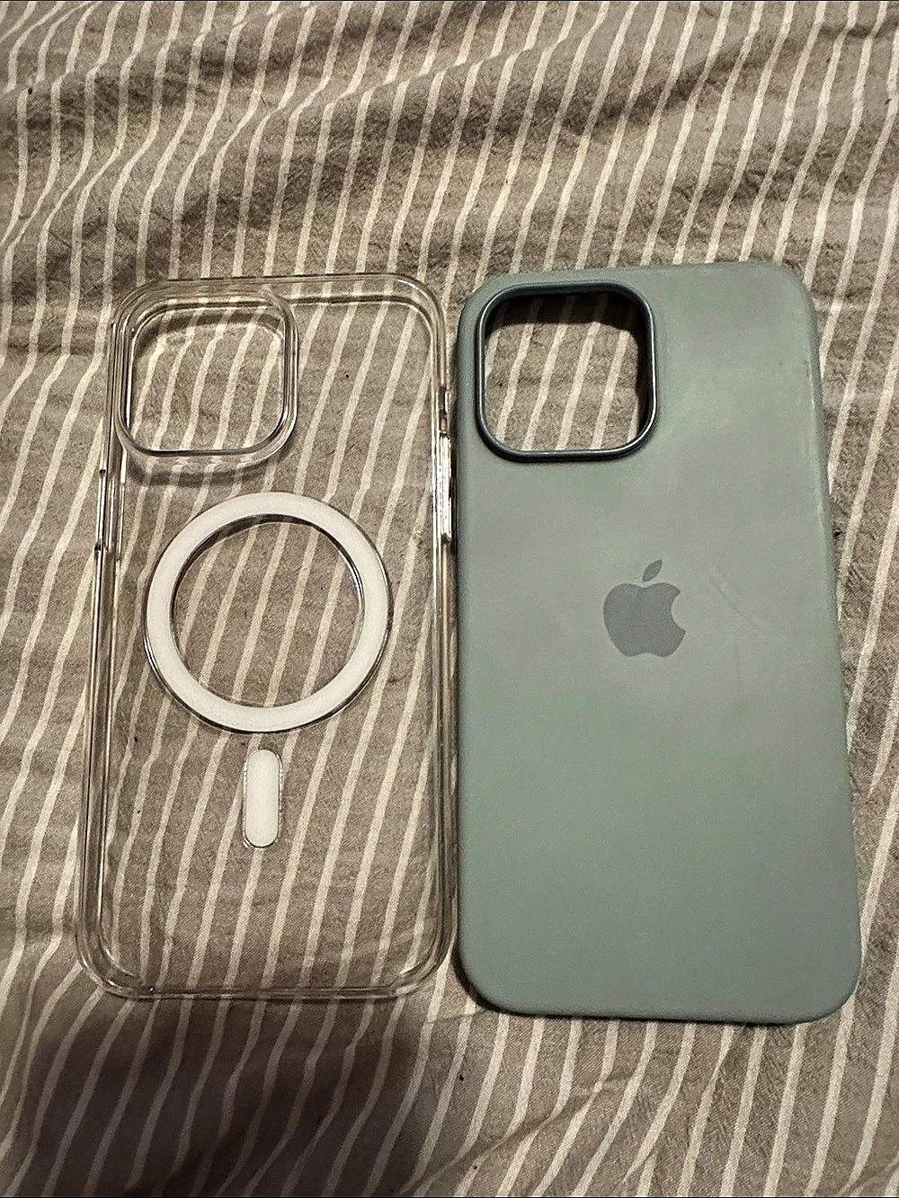 Apple iPhone 11 Pro Max case Set Green & Clear